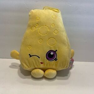 Shopkins Zee Cheese Large Plush NWT Super Soft And Cute!